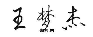 骆恒光王梦杰行书个性签名怎么写