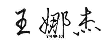 骆恒光王娜杰行书个性签名怎么写