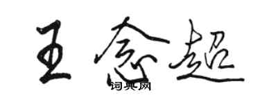 骆恒光王念超行书个性签名怎么写