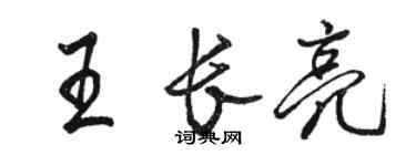 骆恒光王长亮行书个性签名怎么写