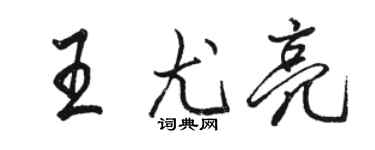 骆恒光王尤亮行书个性签名怎么写