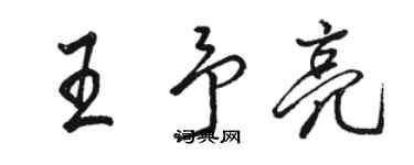 骆恒光王予亮行书个性签名怎么写