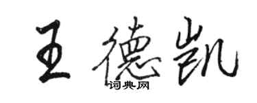 骆恒光王德凯行书个性签名怎么写