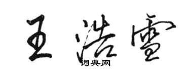 骆恒光王浩雪行书个性签名怎么写