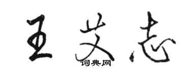 骆恒光王艾志行书个性签名怎么写