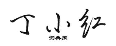 骆恒光丁小红行书个性签名怎么写