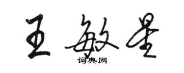骆恒光王敏星行书个性签名怎么写