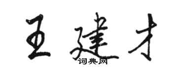 骆恒光王建才行书个性签名怎么写