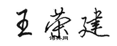骆恒光王荣建行书个性签名怎么写