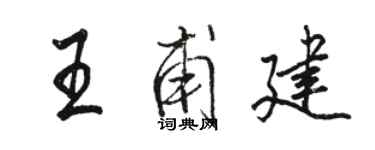 骆恒光王甫建行书个性签名怎么写