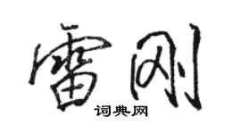 骆恒光雷刚行书个性签名怎么写