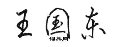 骆恒光王国东行书个性签名怎么写