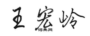 骆恒光王宏岭行书个性签名怎么写