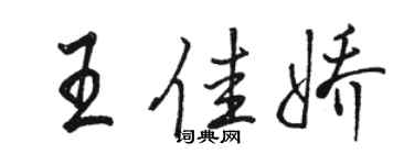 骆恒光王佳娇行书个性签名怎么写