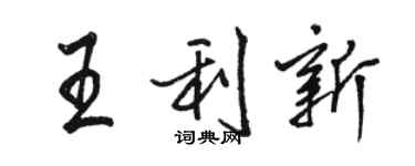 骆恒光王利新行书个性签名怎么写