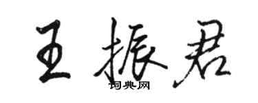 骆恒光王振君行书个性签名怎么写
