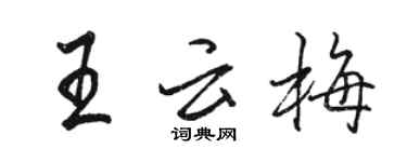 骆恒光王云梅行书个性签名怎么写