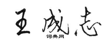 骆恒光王成志行书个性签名怎么写