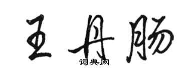 骆恒光王丹肠行书个性签名怎么写