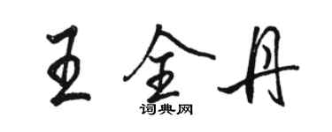 骆恒光王全丹行书个性签名怎么写