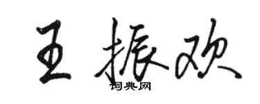 骆恒光王振欢行书个性签名怎么写