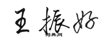 骆恒光王振好行书个性签名怎么写