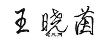 骆恒光王晓茵行书个性签名怎么写