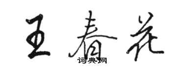 骆恒光王春花行书个性签名怎么写