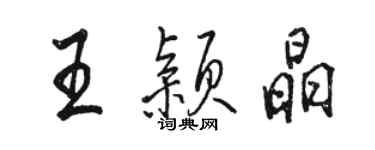 骆恒光王颖晶行书个性签名怎么写