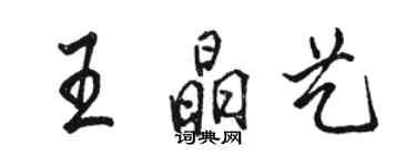 骆恒光王晶艺行书个性签名怎么写