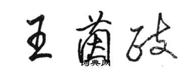 骆恒光王茵政行书个性签名怎么写