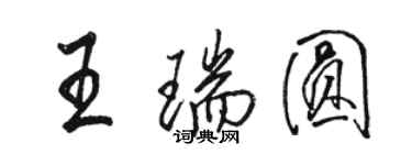 骆恒光王瑞圆行书个性签名怎么写