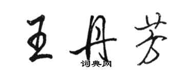 骆恒光王丹芳行书个性签名怎么写