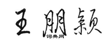 骆恒光王朋颖行书个性签名怎么写