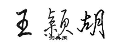 骆恒光王颖胡行书个性签名怎么写