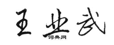 骆恒光王业武行书个性签名怎么写
