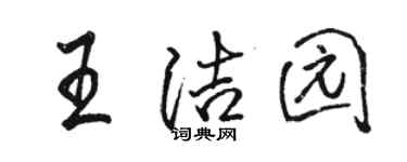 骆恒光王洁园行书个性签名怎么写