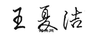 骆恒光王夏洁行书个性签名怎么写