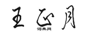 骆恒光王正月行书个性签名怎么写