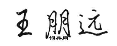 骆恒光王朋远行书个性签名怎么写