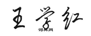 骆恒光王学红行书个性签名怎么写