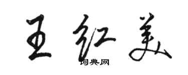 骆恒光王红美行书个性签名怎么写