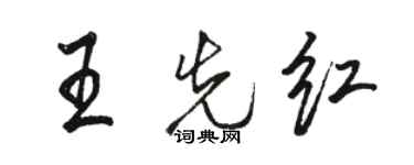 骆恒光王先红行书个性签名怎么写