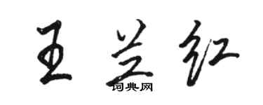 骆恒光王兰红行书个性签名怎么写