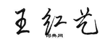 骆恒光王红艺行书个性签名怎么写