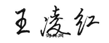 骆恒光王凌红行书个性签名怎么写