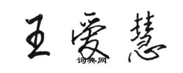 骆恒光王爱慧行书个性签名怎么写
