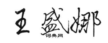 骆恒光王盛娜行书个性签名怎么写