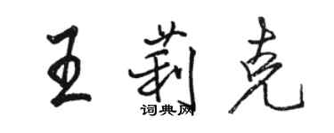 骆恒光王莉克行书个性签名怎么写