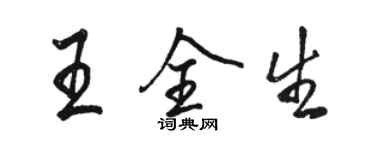 骆恒光王全生行书个性签名怎么写